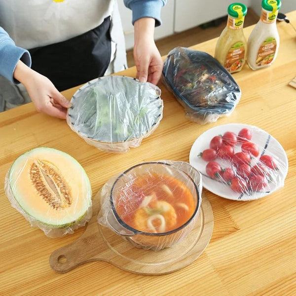 100 Pcs Reusable Food Storage Cover