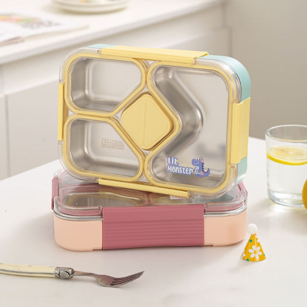 1080ml 3 Compartment Stainless Steel  Lunch