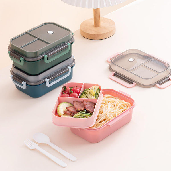 1250ml Double Layer Plastic Lunch Box