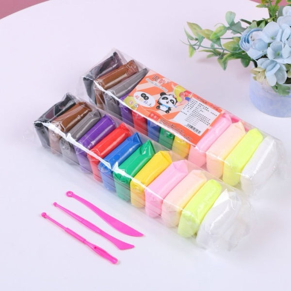 24 Piece Colorful Ultra-light Clay