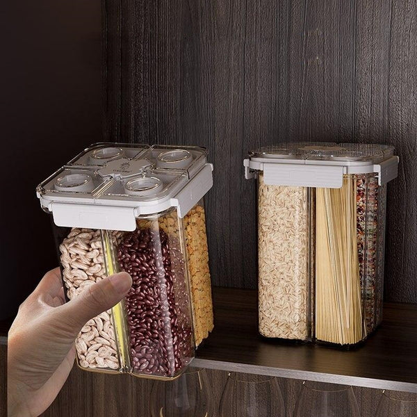 2400ml 4 Grid Cereal Storage Container