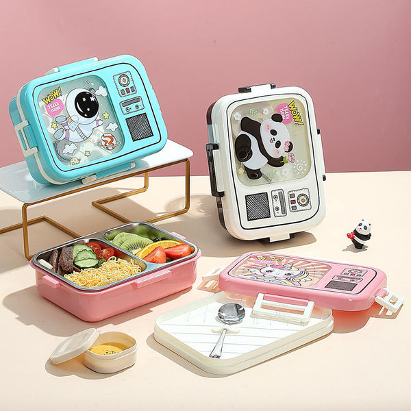 2 Compartment 750ml Stainless Steel Kids Tiffin Box