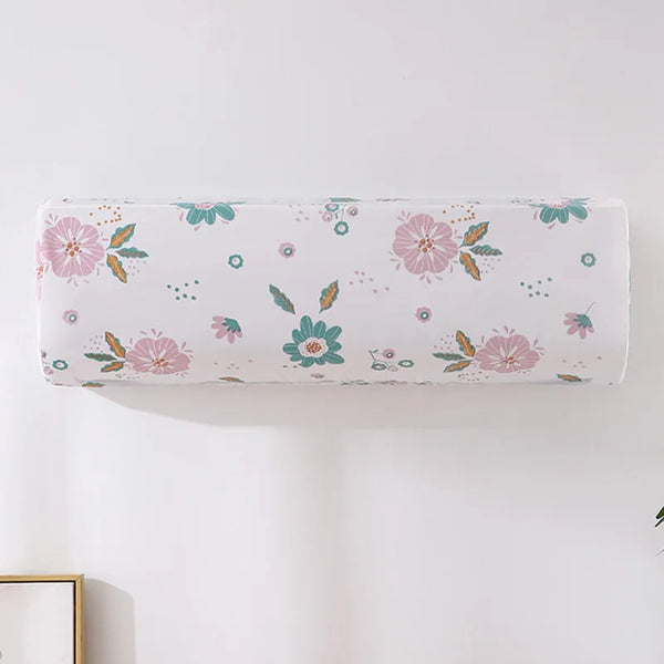 2 Ton Pink Flower Design Ac Dust Cover