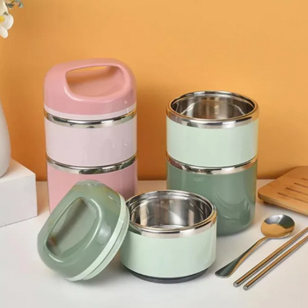 2 layer Tedemei Stainless Steel Lunch Box