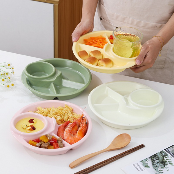 4 Compartment Plastic Plate