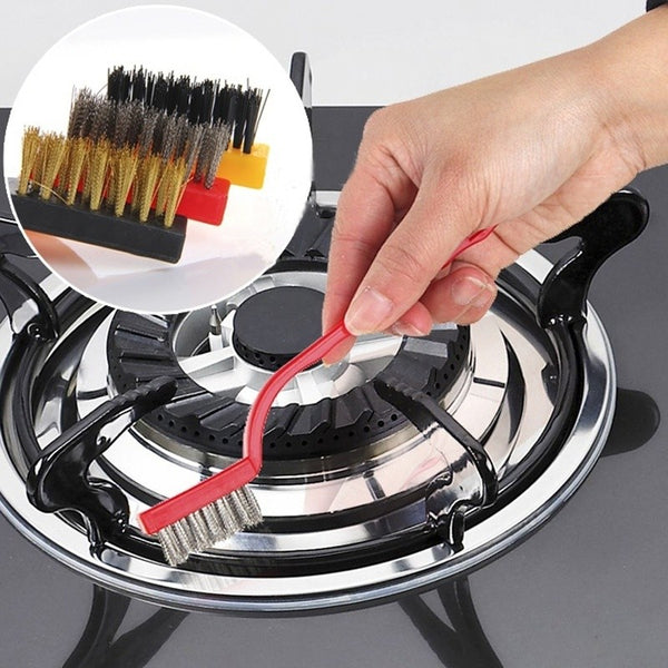 3 Piece Colorful Mini Wire Brush