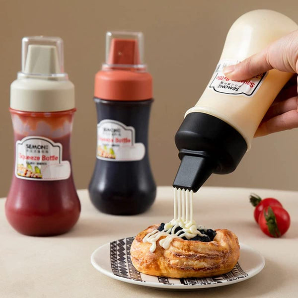 5 Hole Squeeze Bottles for Ketchup