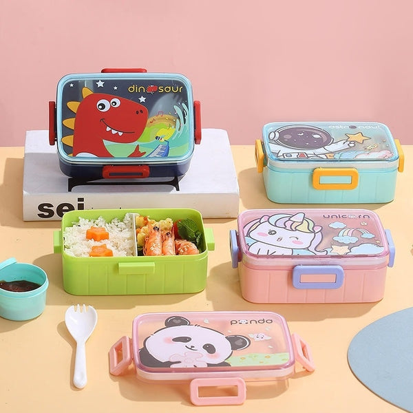 600ml Kids Bento Plastic Tiffin Box