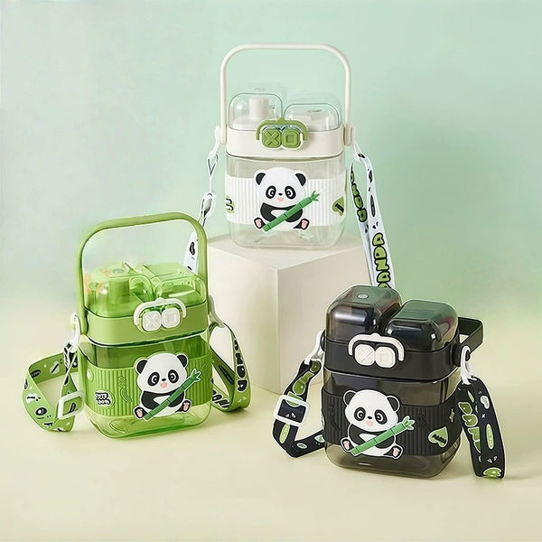 600ml Panda Plastic Water Bottle