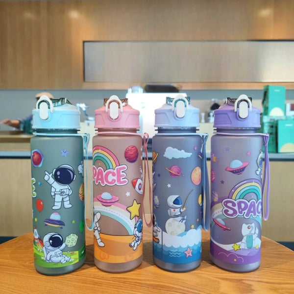 650ml Kids Space Astronaut Plastic Water Bottle