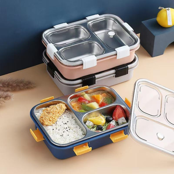 850ml 3 Compartment Stainless Steel  Lunch