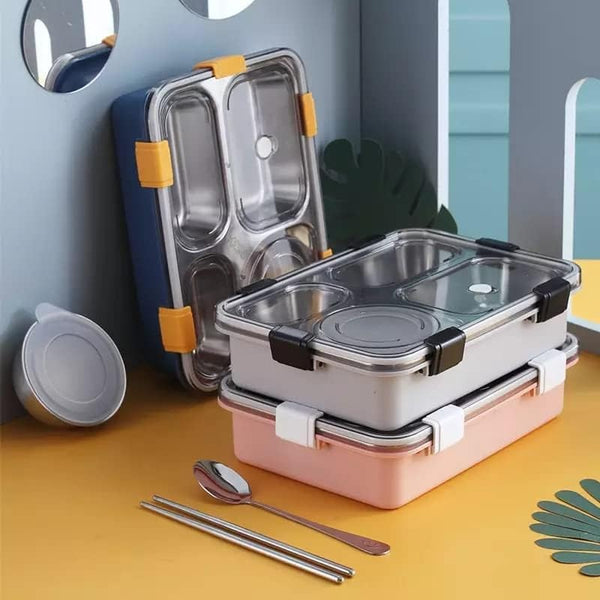 900ml 4 Compartments Stainless Steel Lunch