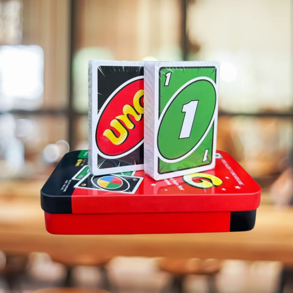 Uno Fun Game Card With Iron Box