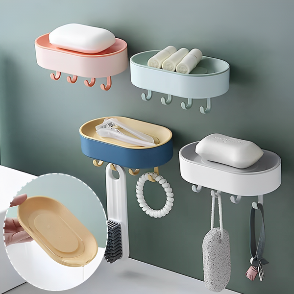 Adhesive Soap Case With Hook