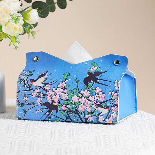 Blue Color Bird Tissue Storage Bag