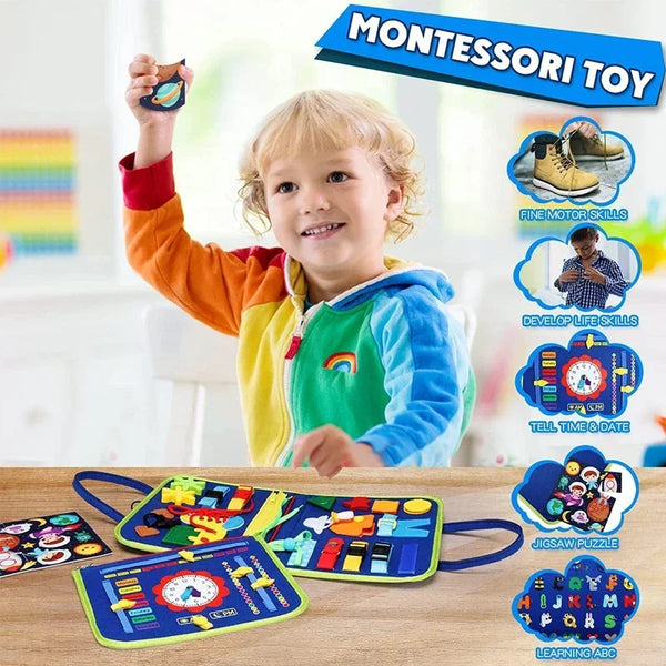 Busy Book for Toddlers-Blue