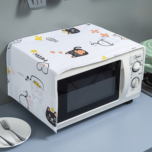 Cat Design Oven Dust Cover