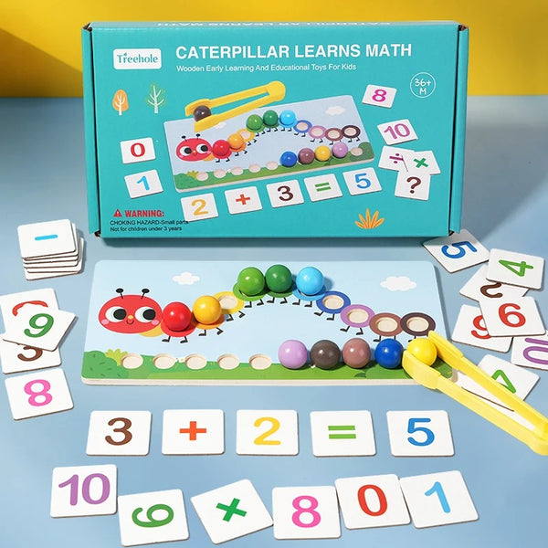 Caterpillar Wooden Math Learning Toy