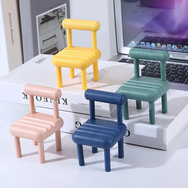 Chair Shaped Mini Desktop Mobile Phone Holder