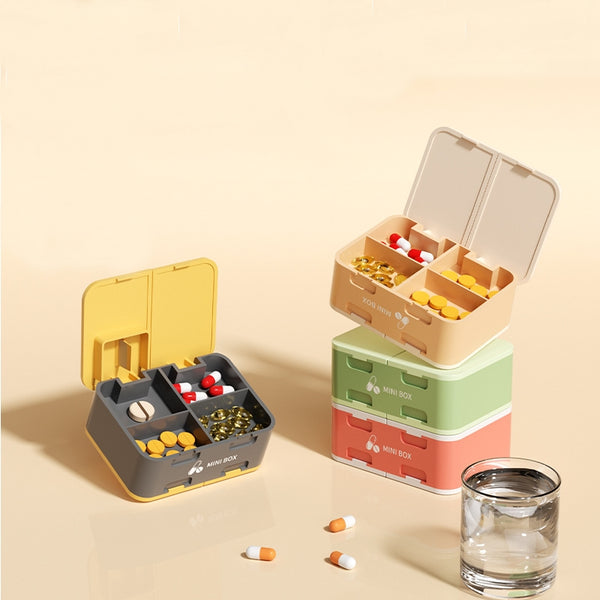 Double Layer Medicine Cutter Mini Medicine Box