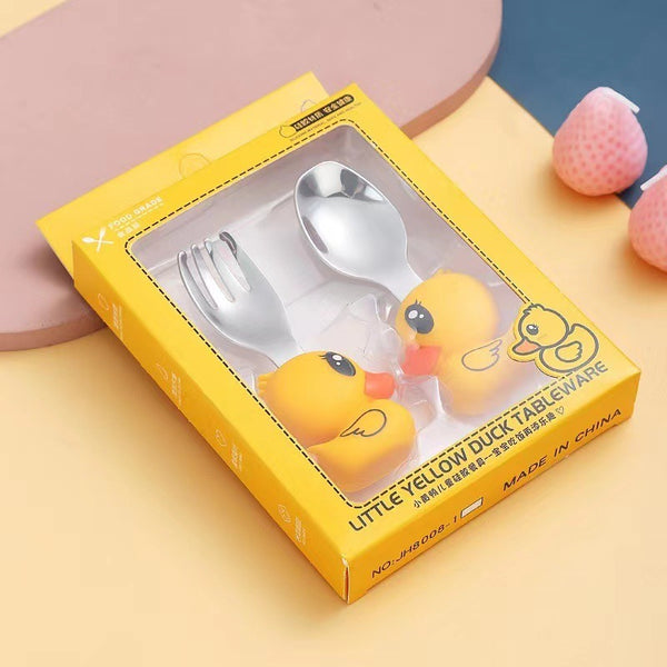 Duck Design Stainless Steel Cutlery Set For Kid's