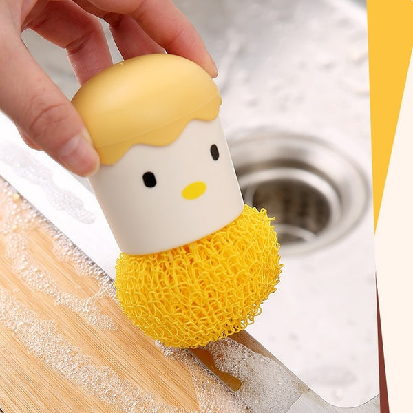 Egg Shell Dish Dishwashing Cleaning Brush