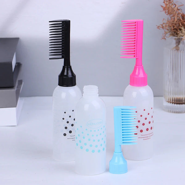 Hair Dye Applicator Long Comb Bottles