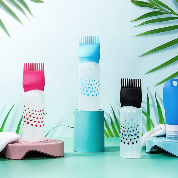 Hair Oil Applicator Comb Bottle