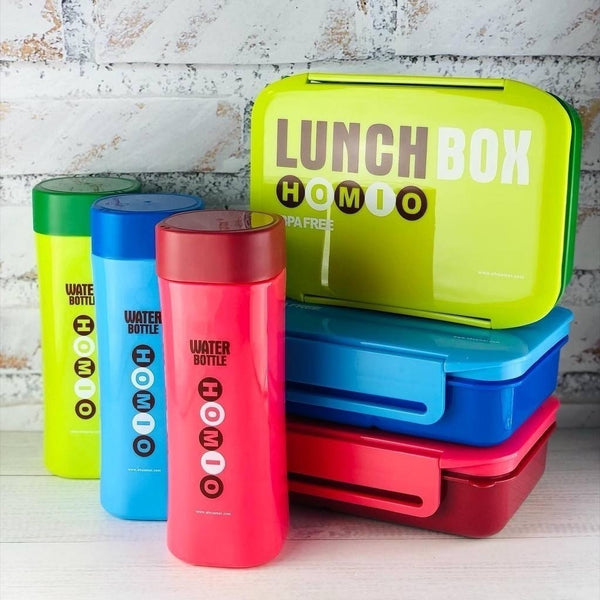 Lunch Box with Water Bottle Set