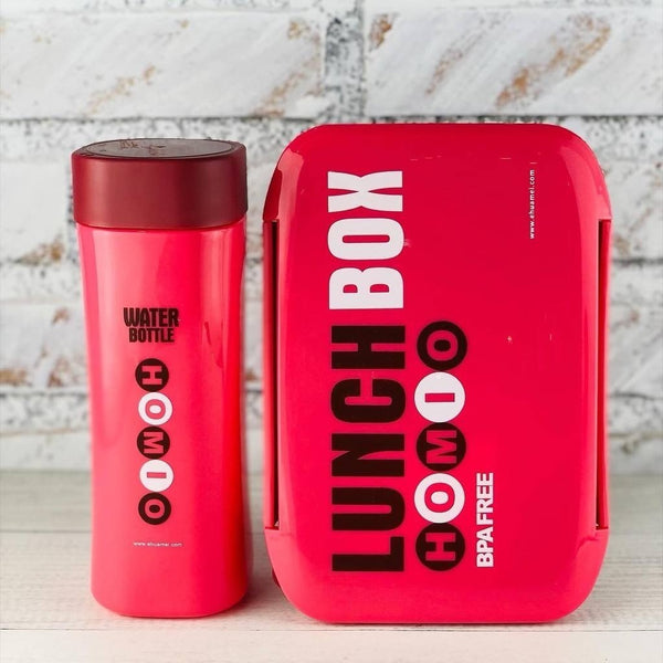 Lunch Box with Water Bottle Set