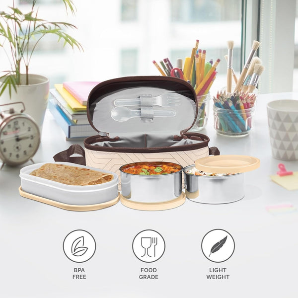 Milton Executive Lunch Cream Lunch Box Combo