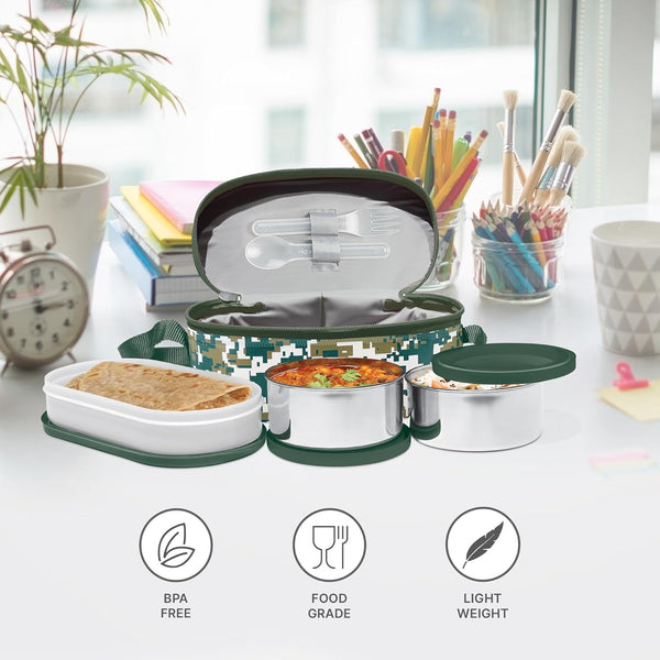 Milton Executive Lunch Green Lunch Box Combo