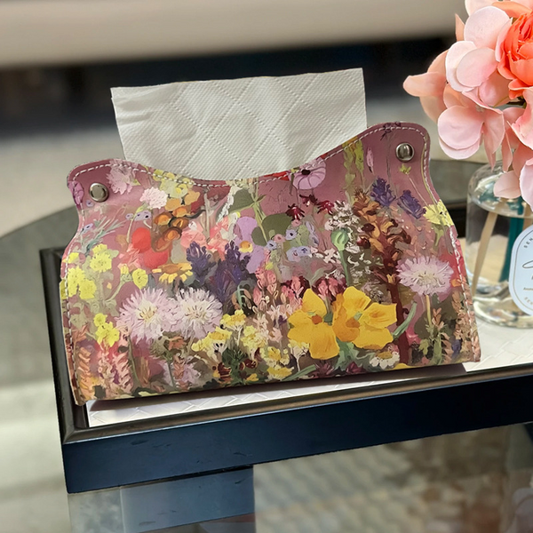 Multi Flower Tissue Storage Bag