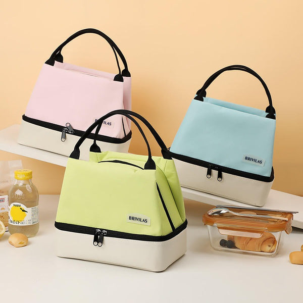 New Fashion Double-Layer Lunch Bag