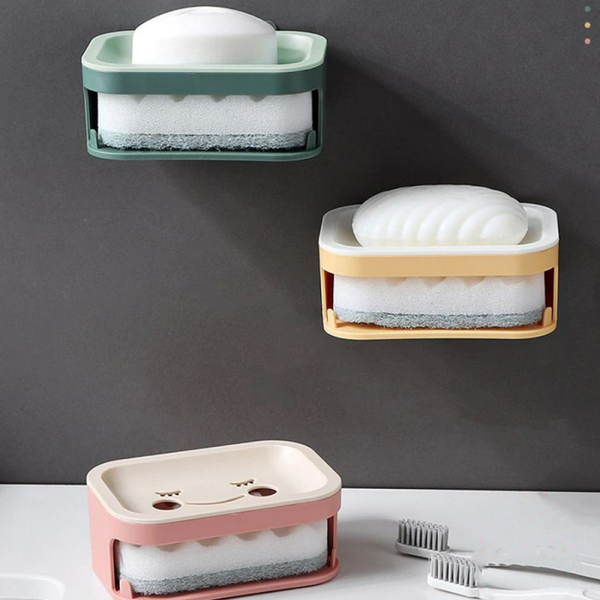 Plastic Soap case With Sponge