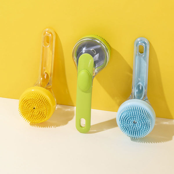 Silicone Bath Brush With Handle
