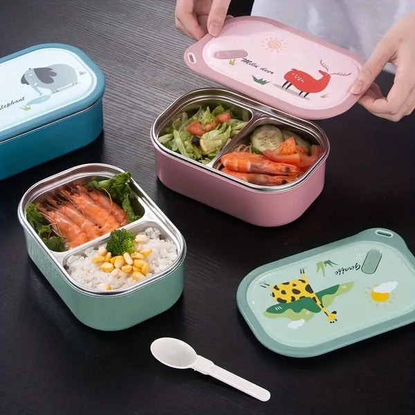 Stainless Steel 1000ml Animal Cartoon Lunch Box