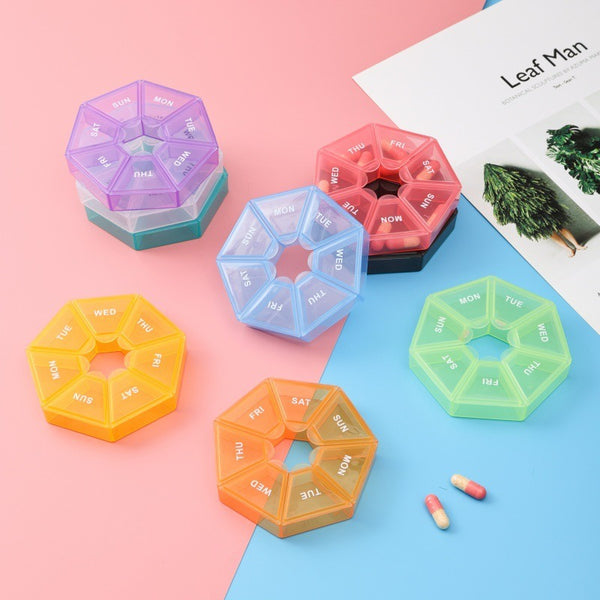 Transparent 7-Day Mini Medicine Box