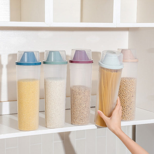 Transparent Grain Cereal Storage Jar