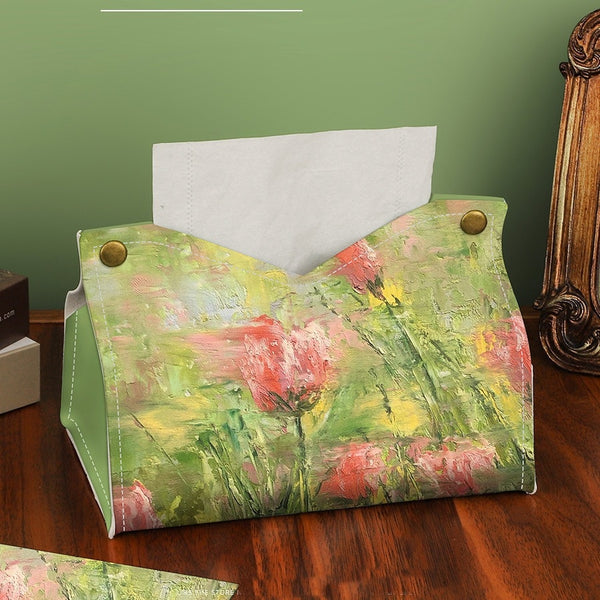 Tulip Flower Tissue Storage Bag