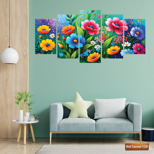 5 Piece 48x24 Pvc Board Wall Canvas-1228