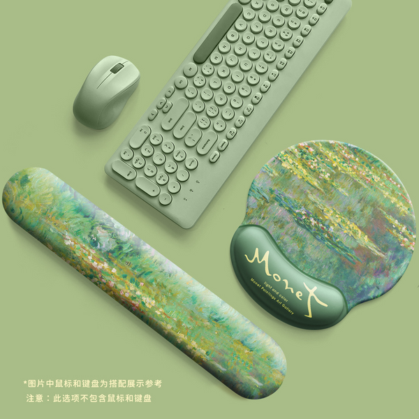 Water Lily Mouse And Keyboard Pad Combo
