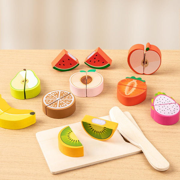 Wood Fruit Cutting Toy