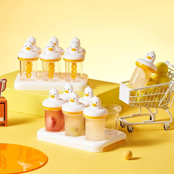 Yellow Duck Shaped Ice Cream Mold